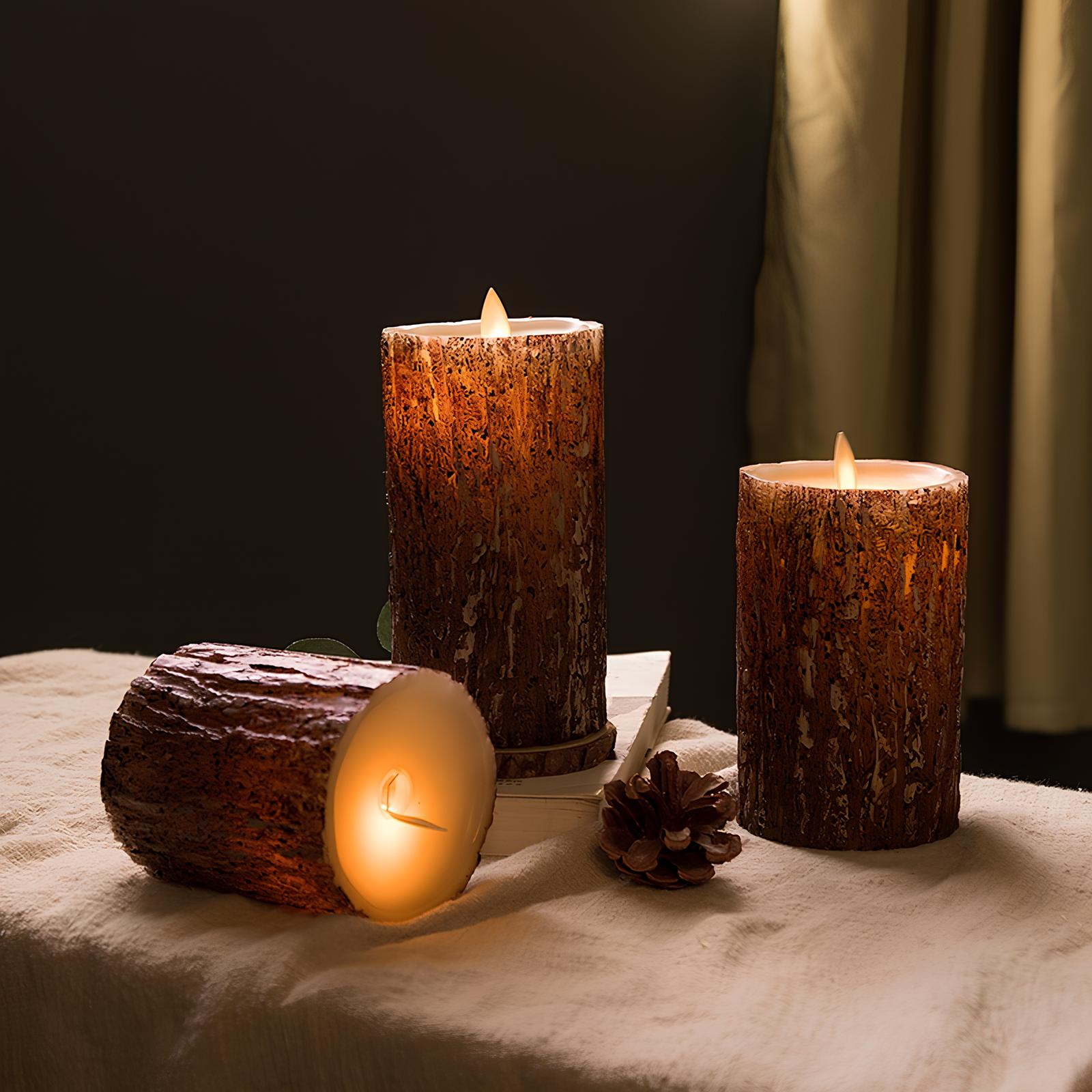 Bougies LED sans flamme avec éclairage chaud – décoration d'ambiance et sécurisée