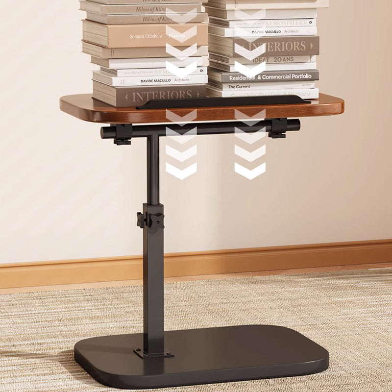 Table d'appoint réglable avec roulettes | Table pour ordinateur portable/lit réglable en hauteur et en inclinaison | Design en C gain de place pour canapé et lit | Facile à déplacer