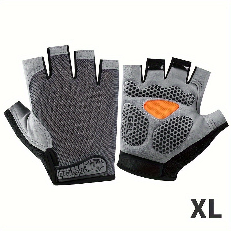 ATHLETIQ - Gants légers d'extérieur à demi-doigts pour hommes et femmes
