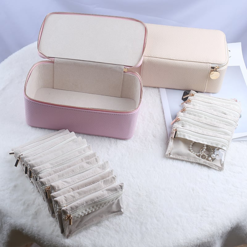 JewelVault™ | Organisateur de bijoux portable avec poches zippées