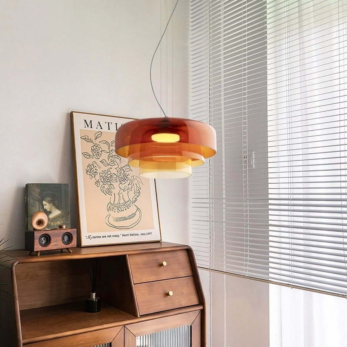 Suspension en Verre de Style Nordique