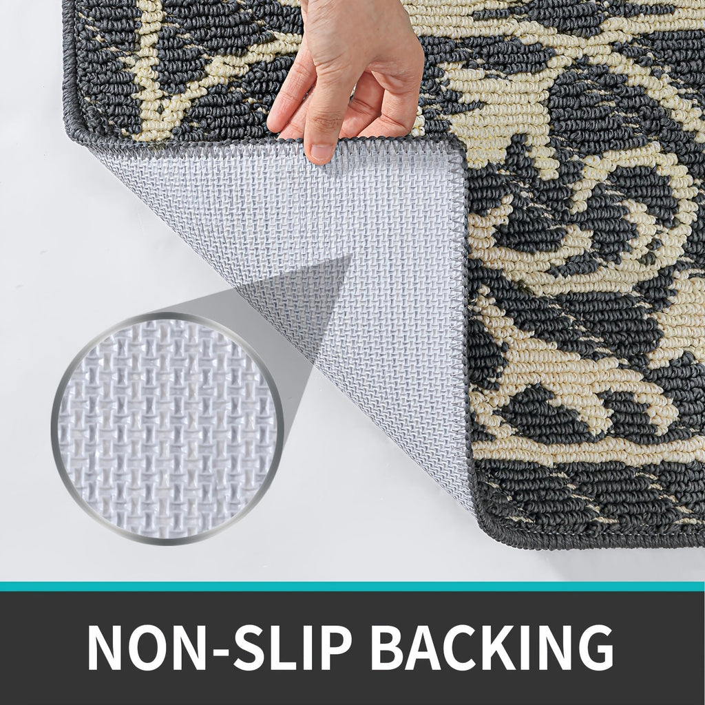 PUREHOME - Tapis d'entrée intérieur à profil bas antidérapant 1 pièce