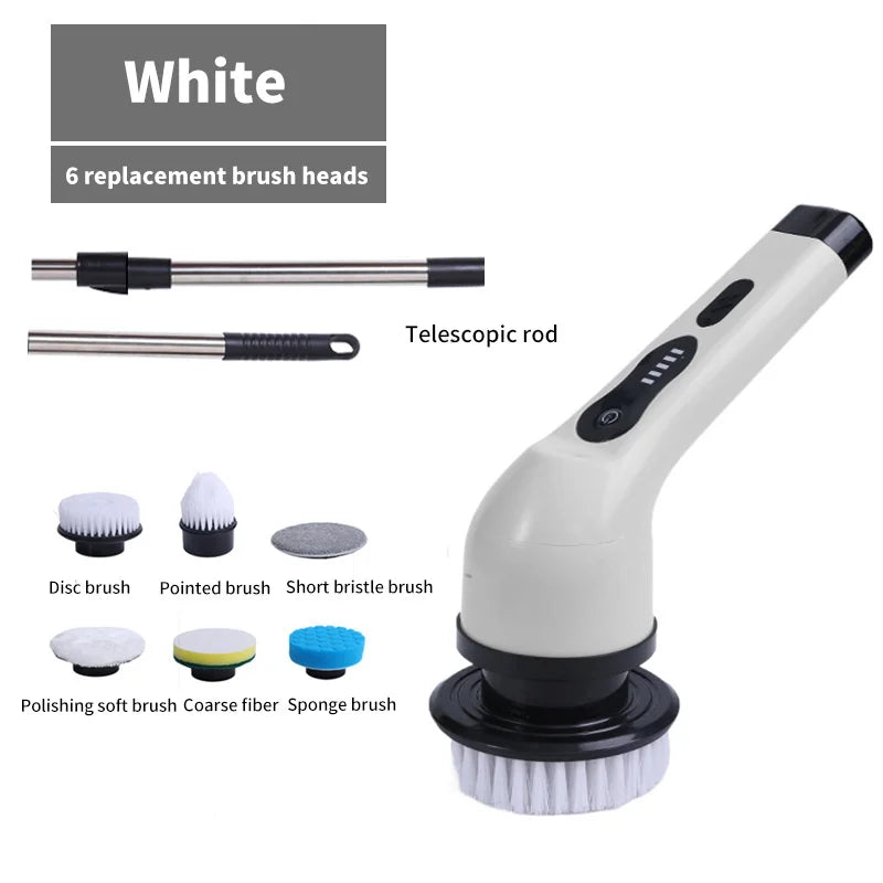 Brosse de nettoyage électrique 9-en-1 avec affichage LED – 1+1 GRATUIT