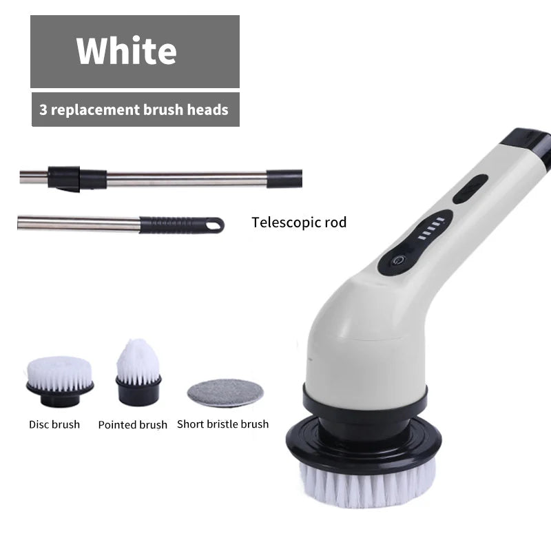 Brosse de nettoyage électrique 9-en-1 avec affichage LED – 1+1 GRATUIT