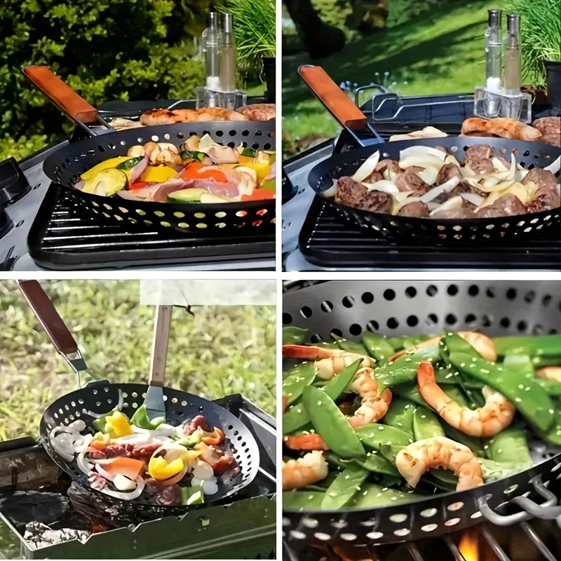 GRILLROUND – Poêle de BBQ extérieure à chaleur uniforme