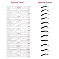 1+1 Gratuit | Ensemble de pochoirs à sourcils | Ensemble de mapping de sourcils de 12 pièces | Symétrie & Forme Parfaites | Réutilisable