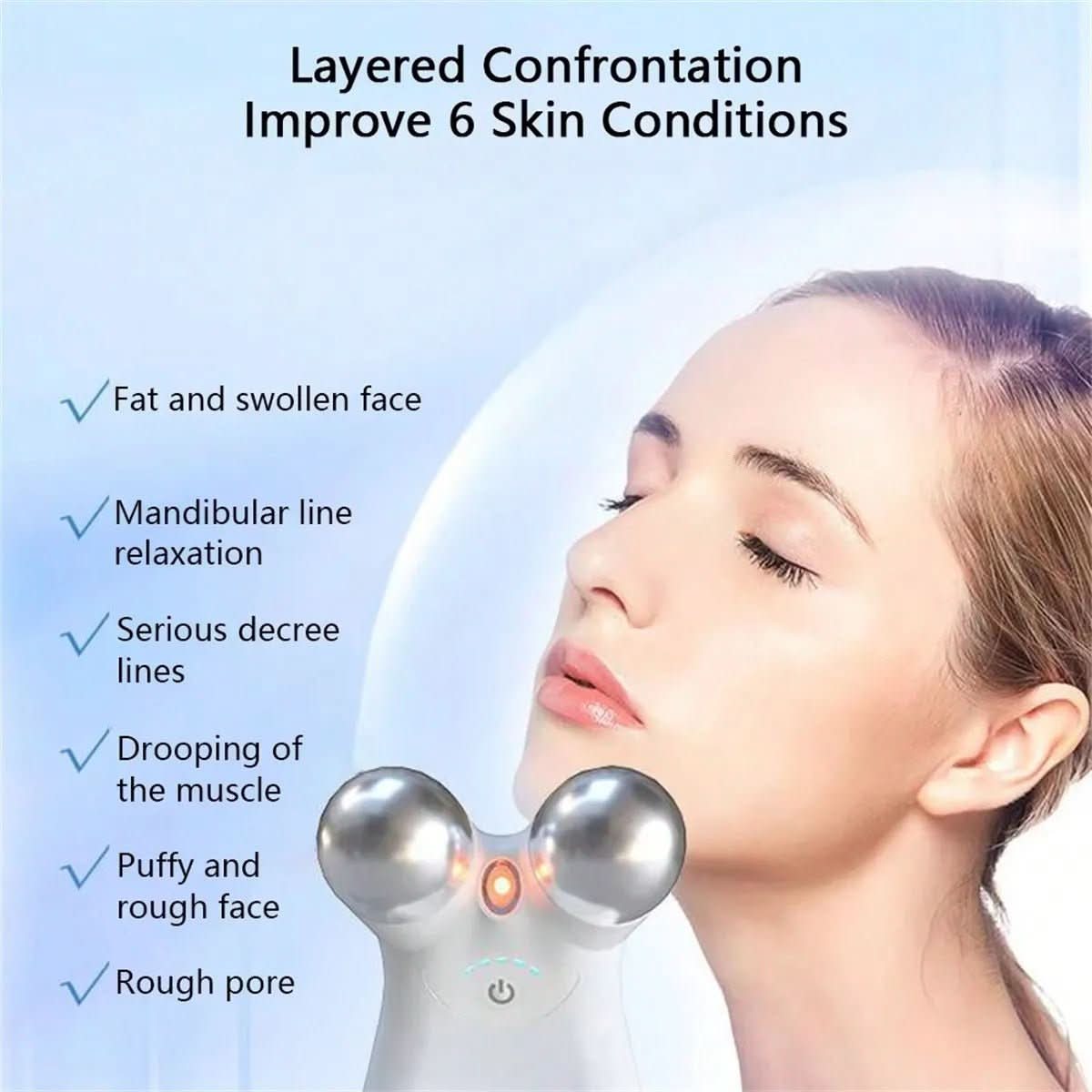 Skanto | Appareil de massage facial professionnel avec micro-courant pour une peau plus ferme et plus lisse