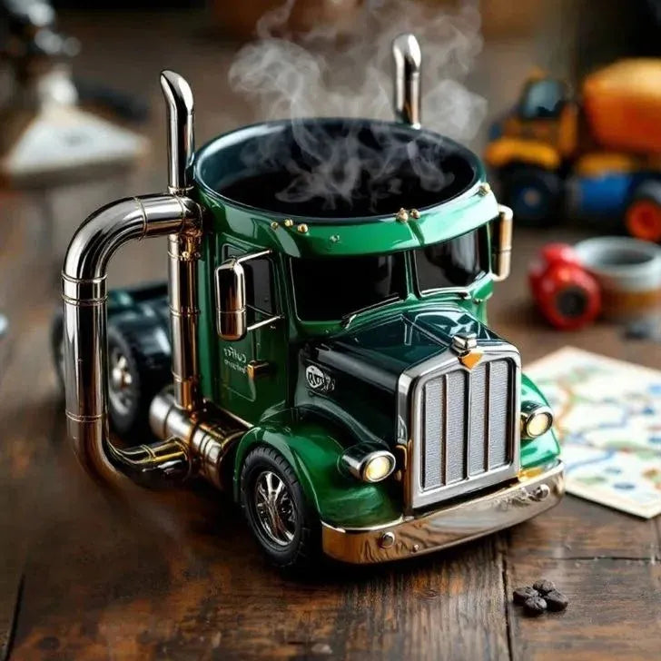 TruckCoffee | Mug de café pour camion semi-remorque - un indispensable pour la route