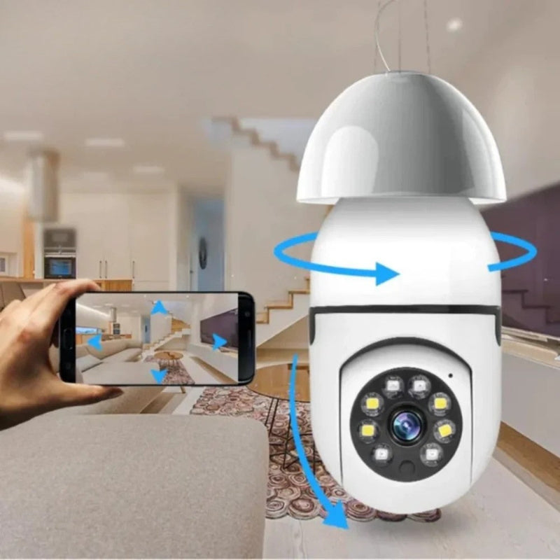 Caméra de surveillance WLAN | 1080P HD | 355° Panorama | Vision nocturne & détection de mouvement