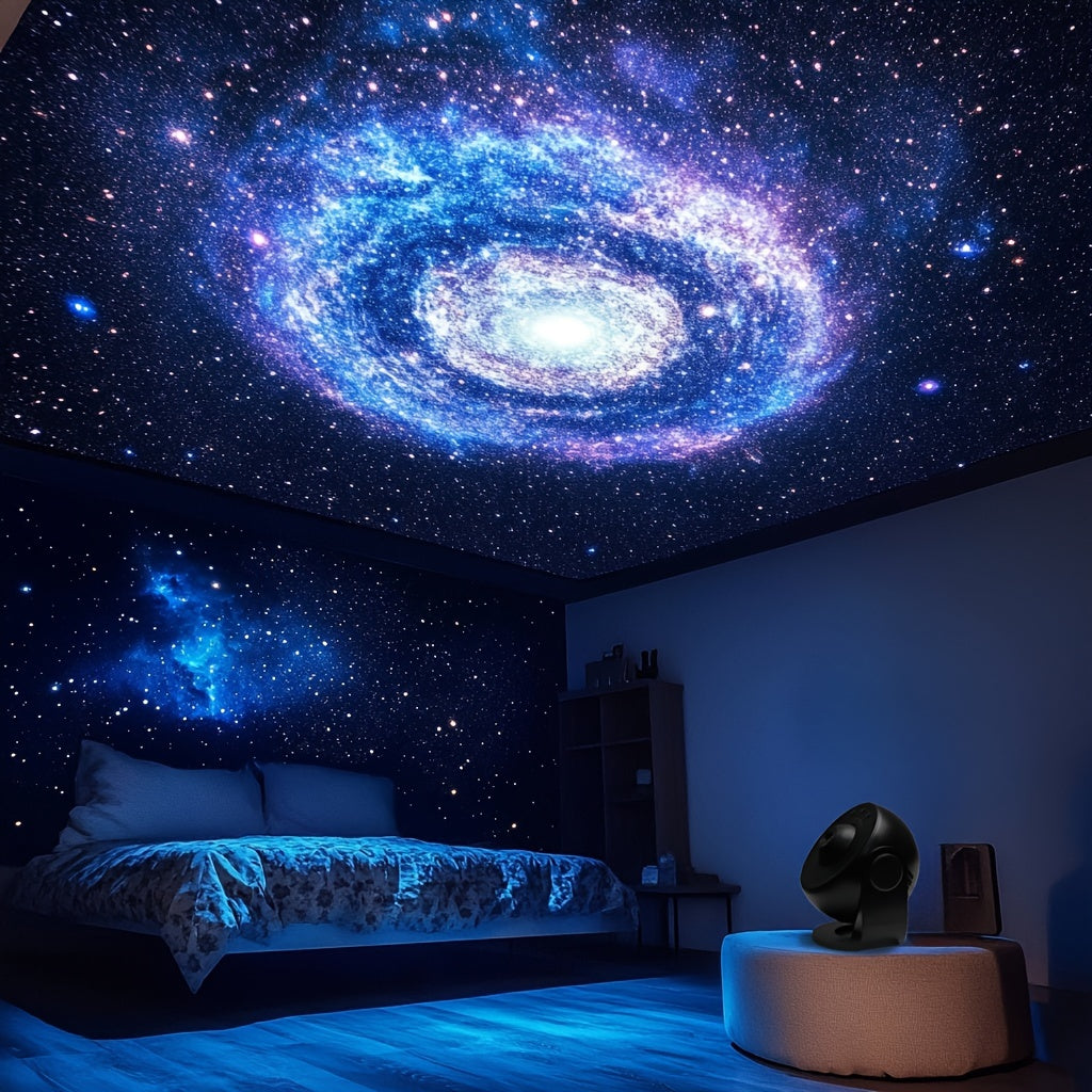 Projecteur d'Étoiles Galaxy – Impressionnante Projection LED Spatiale avec Fonction Minuteur