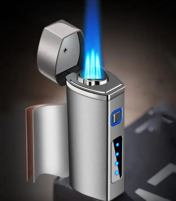 FireStorm – Briquet à gaz triple jet LED