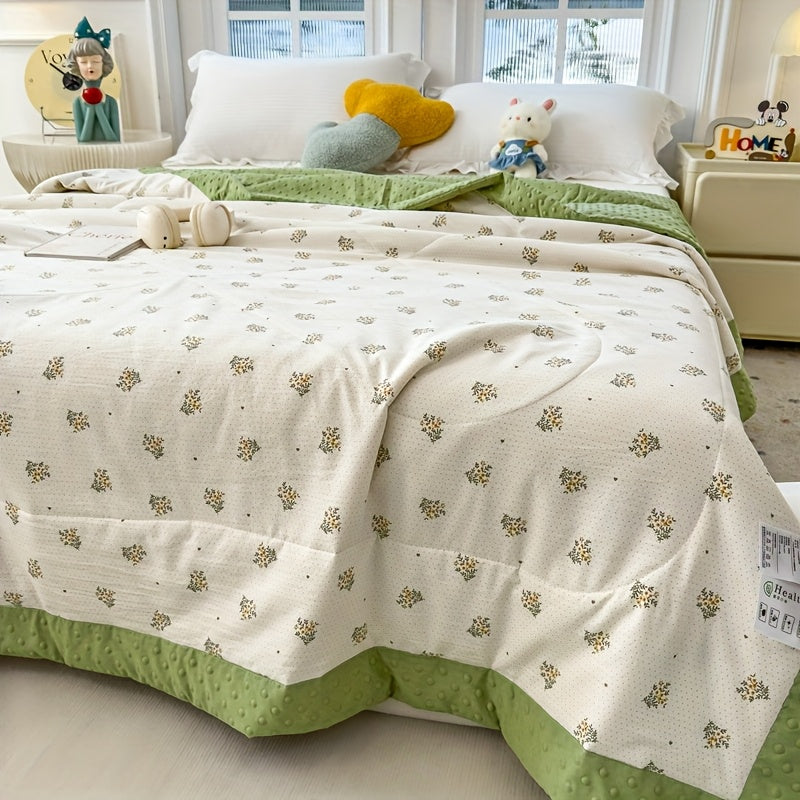 BLOOMCOOL – Couette d'été florale légère pour un confort de sommeil respirant
