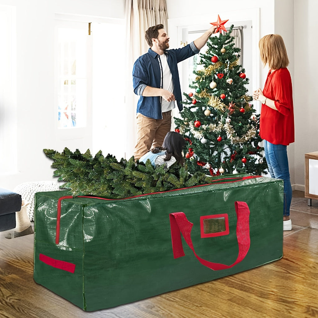Grand sac de rangement pour arbres de Noël artificiels – Modèle TreeTote en polyester imperméable et résistant