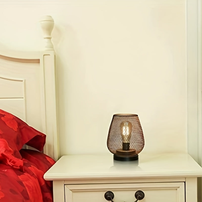 Sandsberg | Lampes de table atmosphériques | Lumière chaude au design en treillis métallique | Ensemble de 2