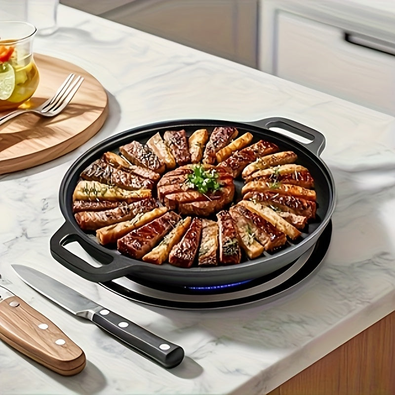 GRIDDLEPRO – Poêle en Fonte pour Une Chaleur Uniforme et Multi-Cuisine