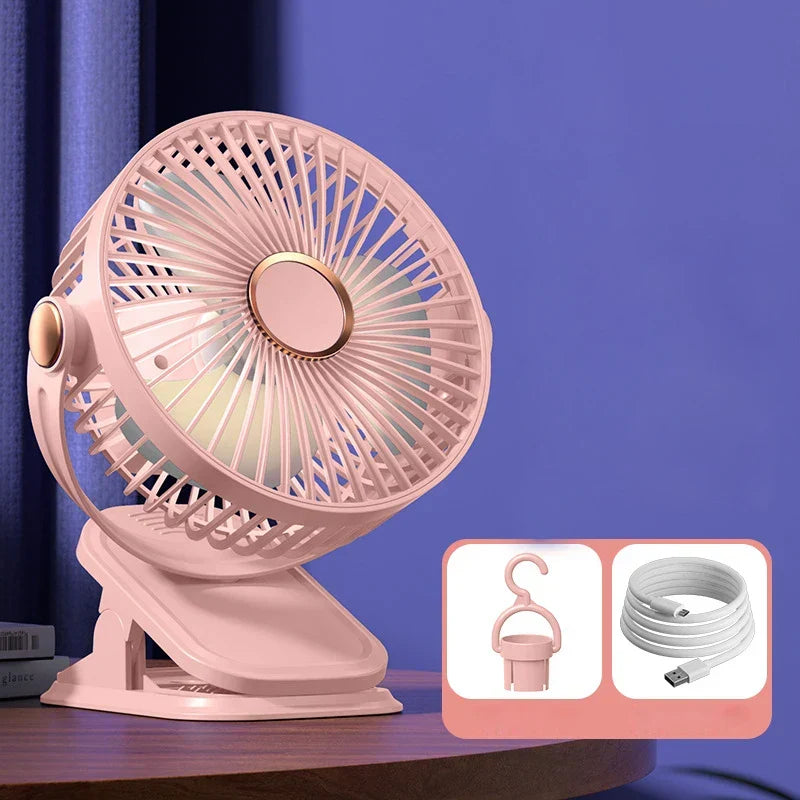 ClipBreeze™ | Ventilateur à clip USB silencieux avec 5 vitesses