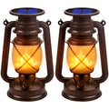 Ensemble de 2 Lanternes Solaires – Vintage Flammes Dansantes LED pour Jardin et Patio
