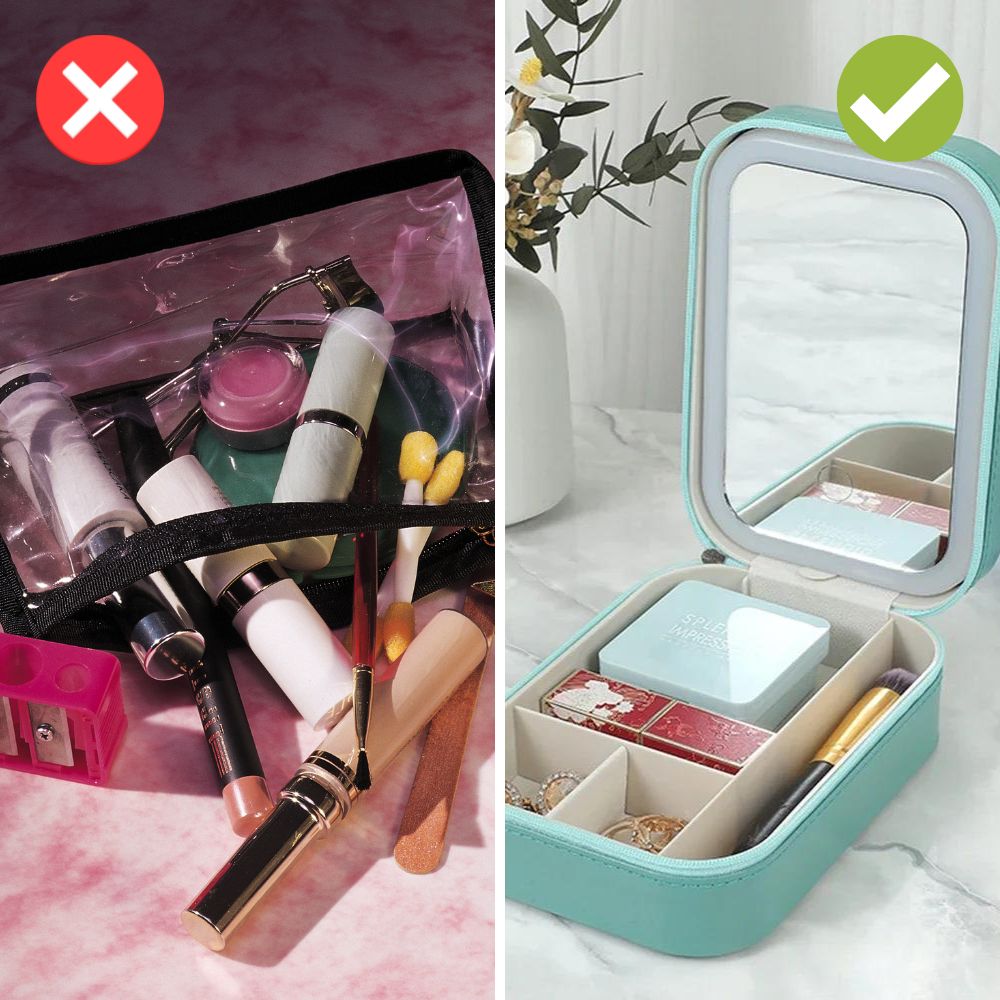 Organisateur de Maquillage Compact pour Voyager - Liora