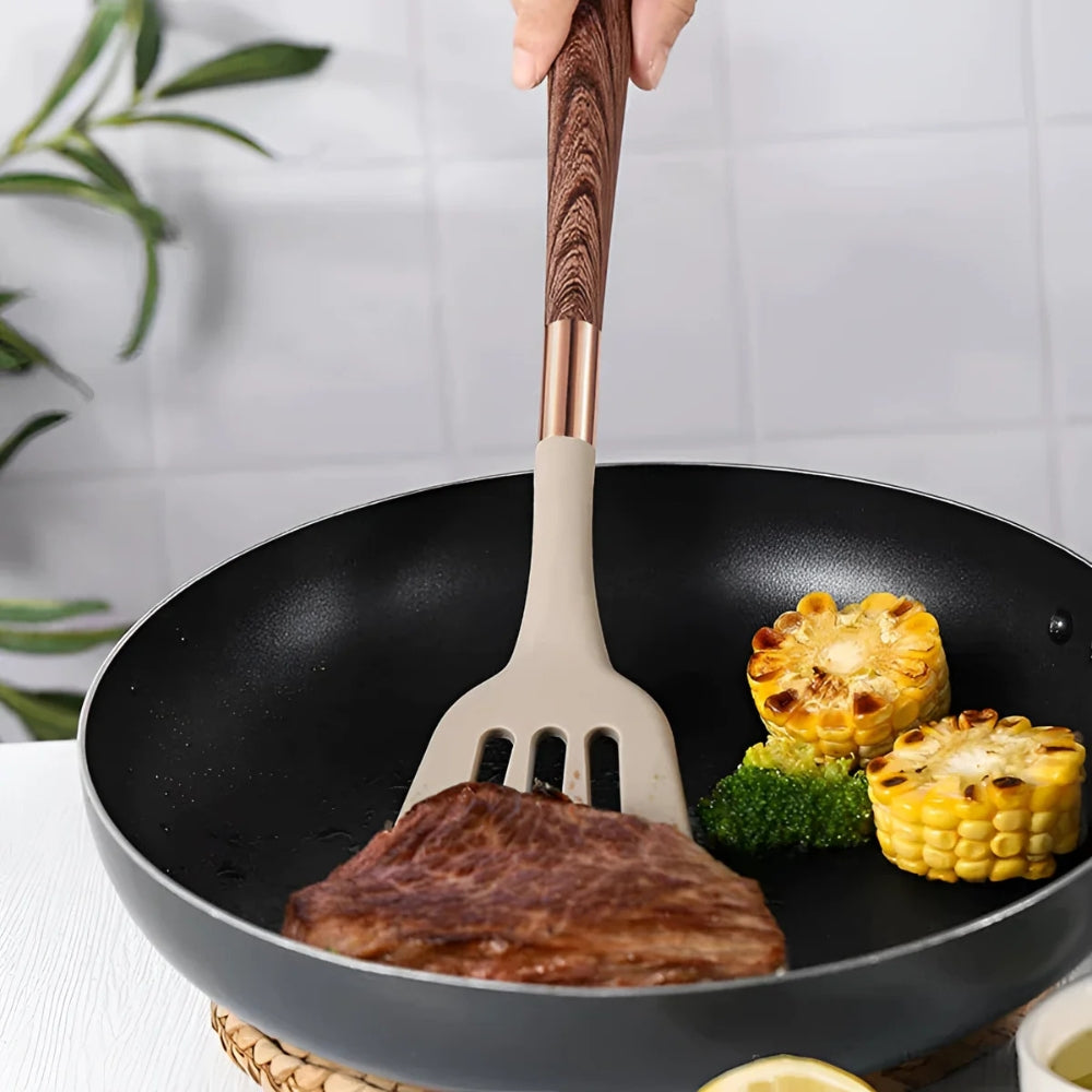 Ustensiles de Cuisine en Silicone de Luxe | Ensemble de 10 Pièces