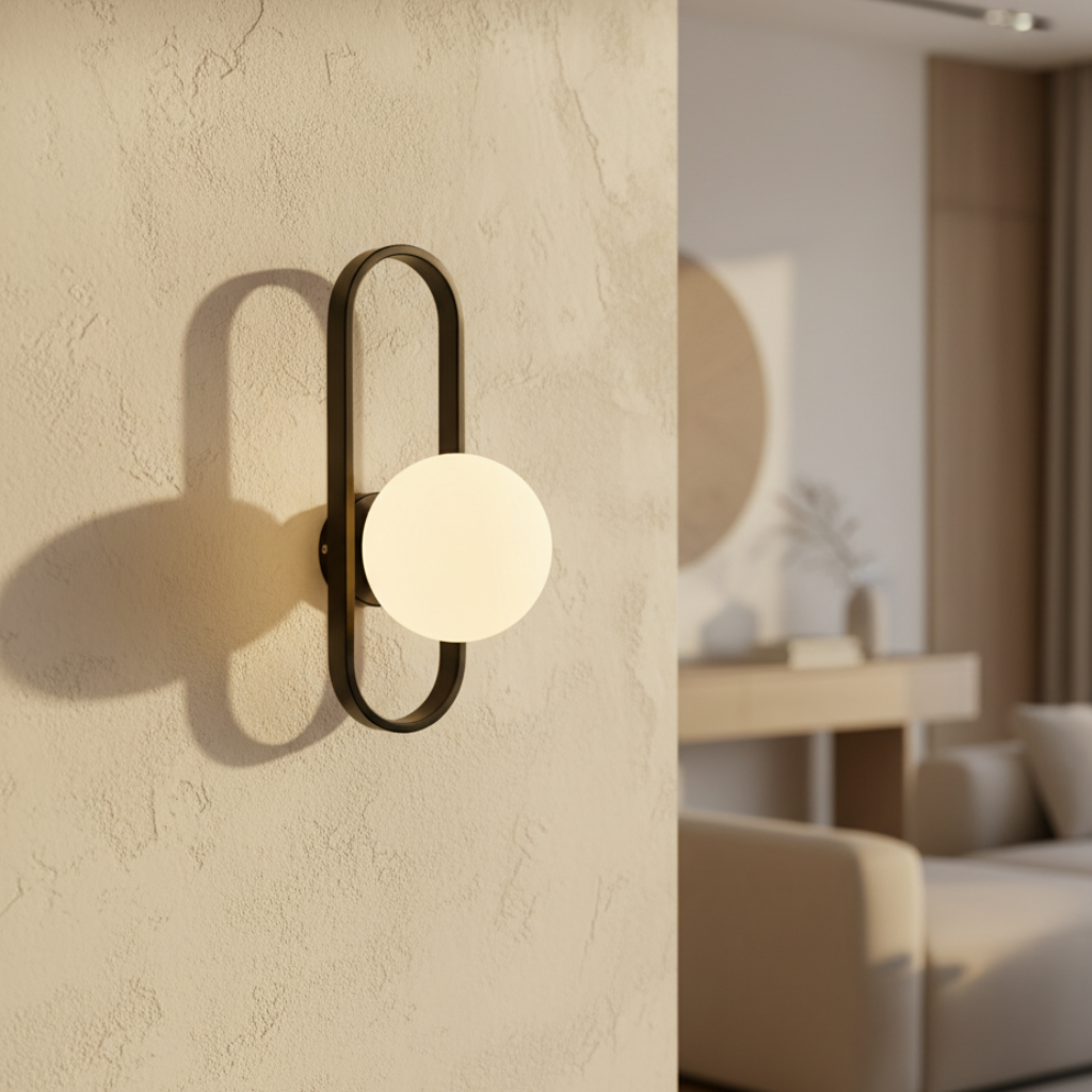 Applique Murale en Verre Élégante - Lumière Murale Moderne pour une Atmosphère Intérieure Conviviale