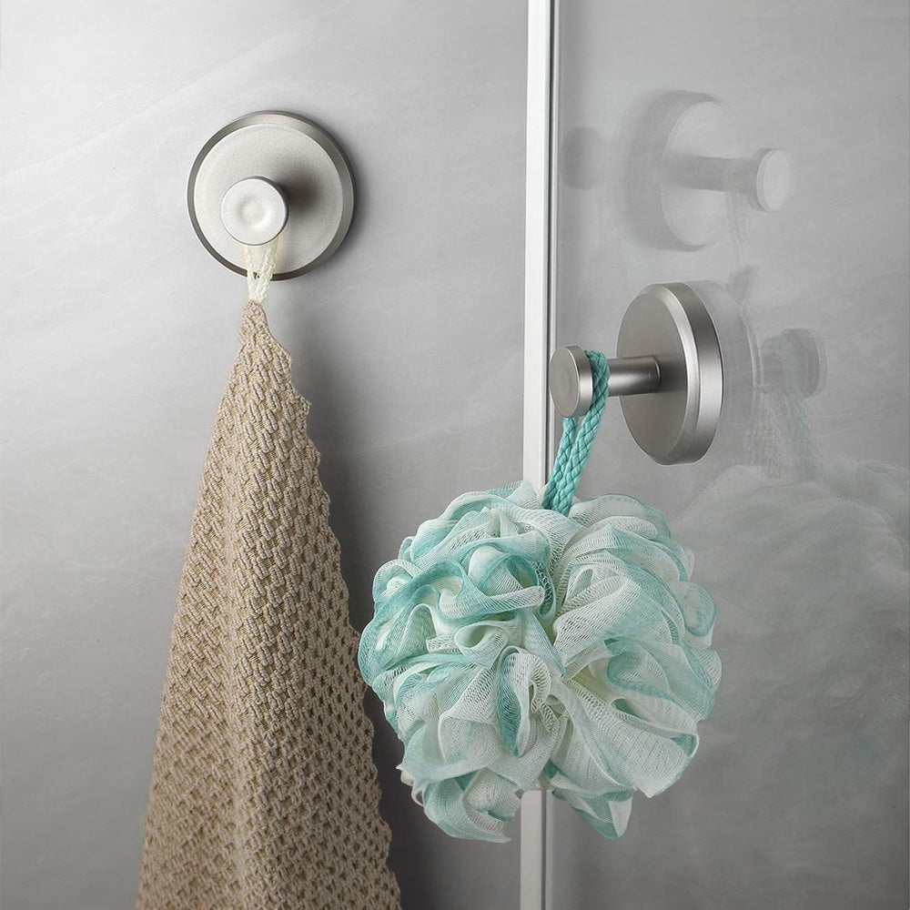 Crochets à ventouse – BathroomBuddy – Maintien sûr – Installation facile (2 pièces)