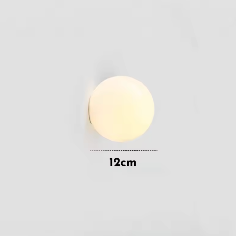 Applique Murale Solstice - Applique en Verre Givré Moderne pour Intérieurs Minimalistes