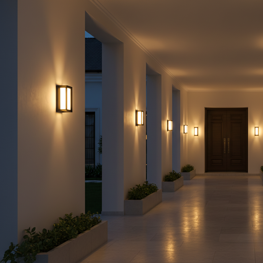 Lumière Murale Extérieure Moderne - Lanternes LED Étanches pour Jardin et Porche
