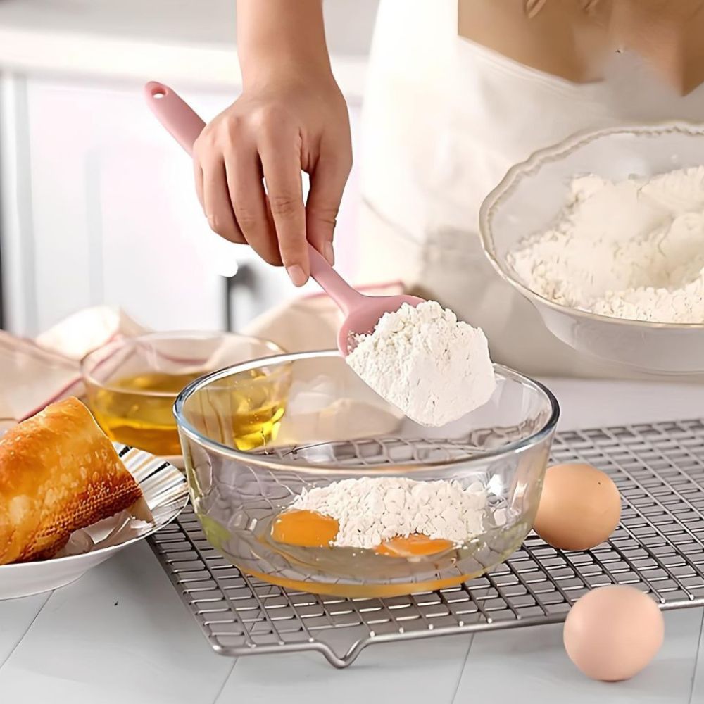 Ensemble de Spatules en Silicone Flexible | Ensemble de 6 Pièces