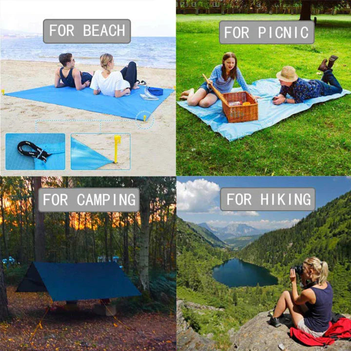 Sandsberg | Couverture de Plage Résistante au Sable | Légère & Séchage Rapide