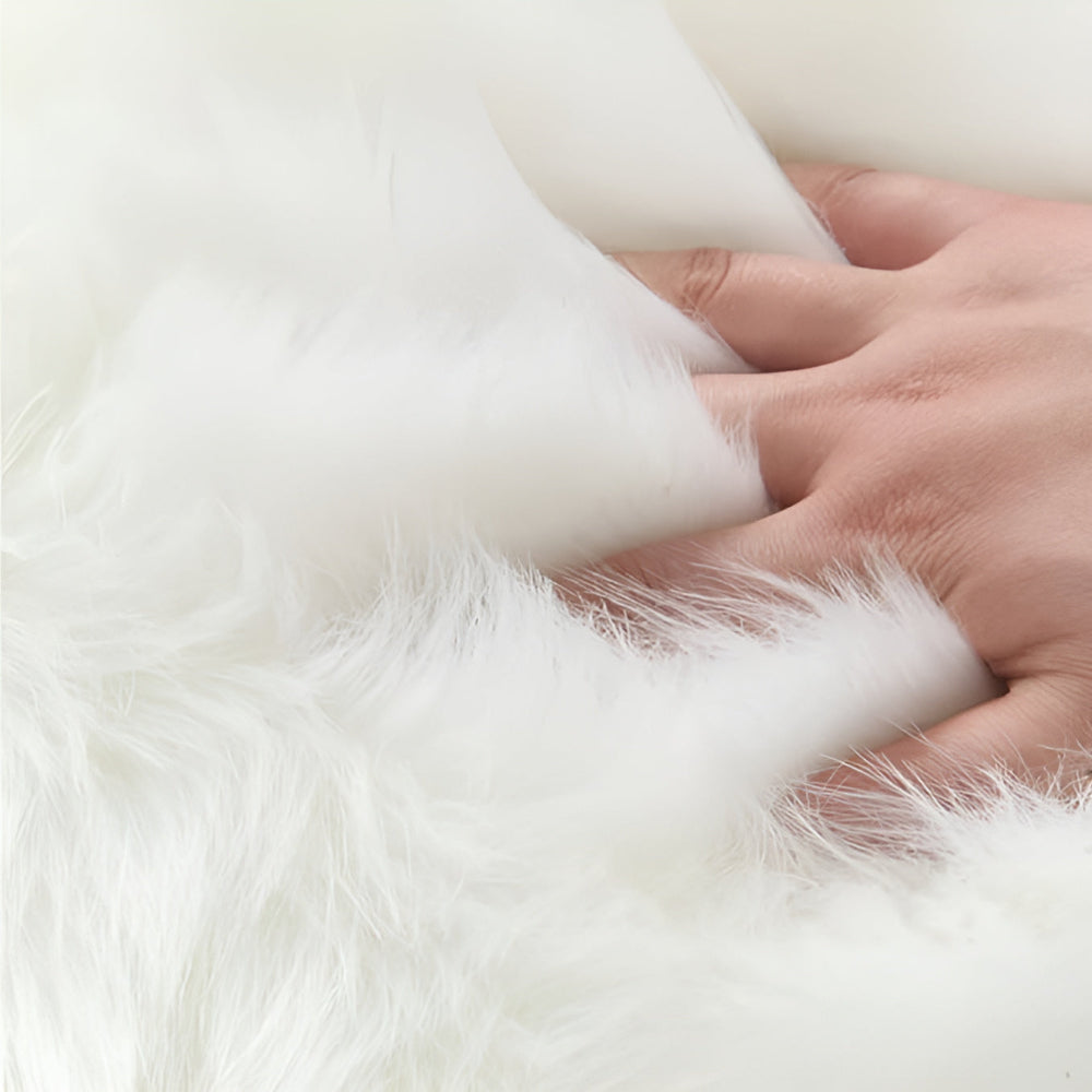 Tapis Rond en Peluche Douce