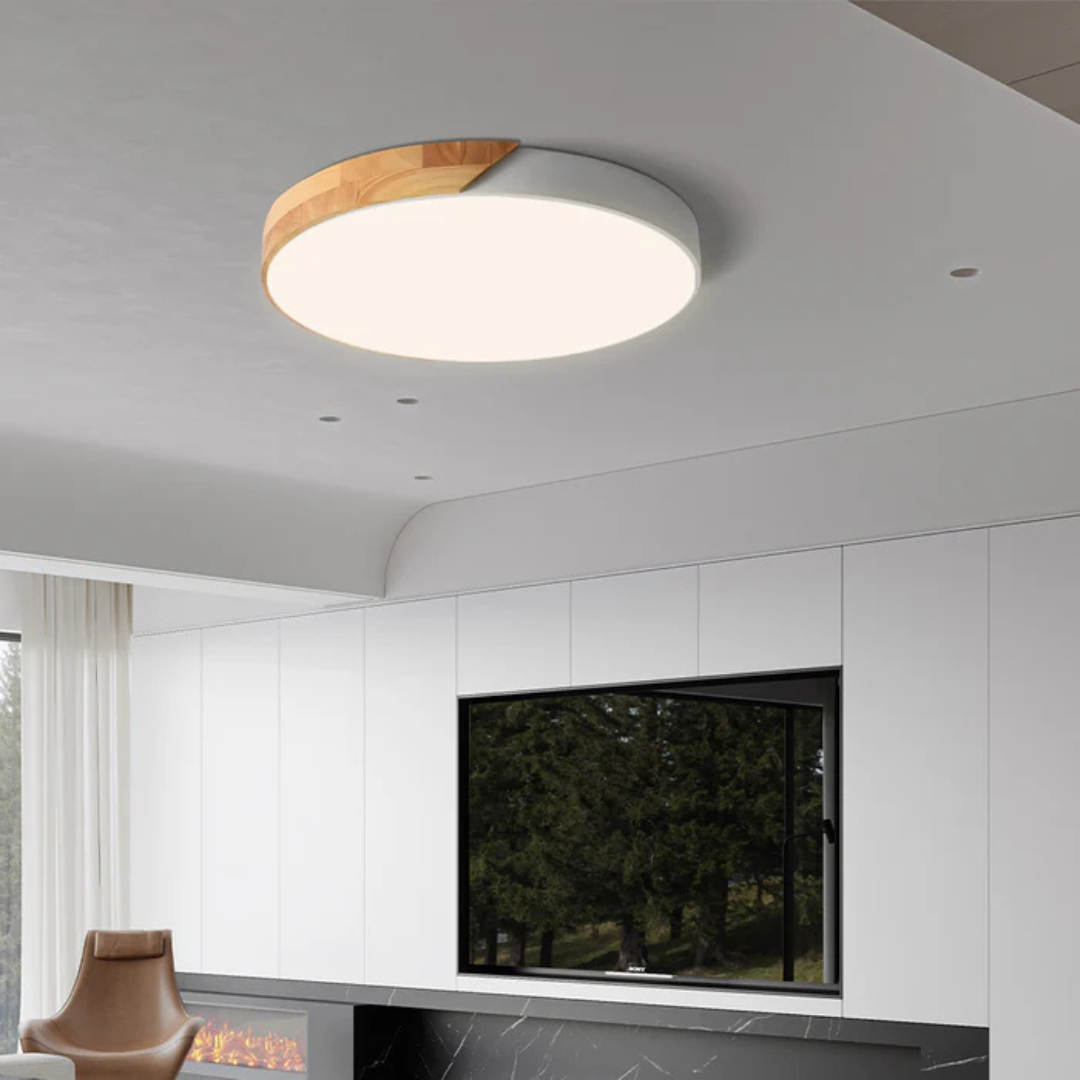 Lampe de plafond LED élégante au style scandinave