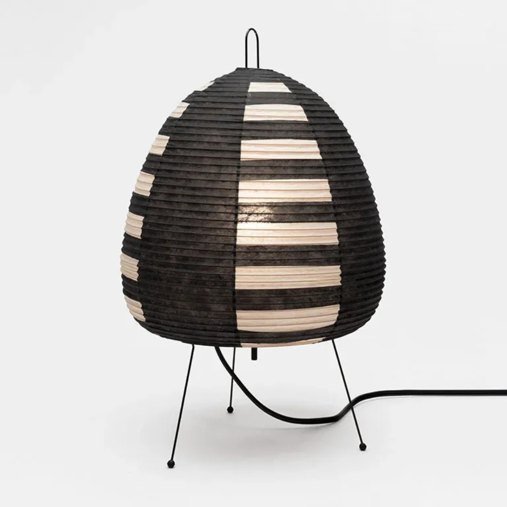 Yunari Haze - Lampe de sol et de table en papier de riz Wabi-Sabi pour une ambiance chaleureuse