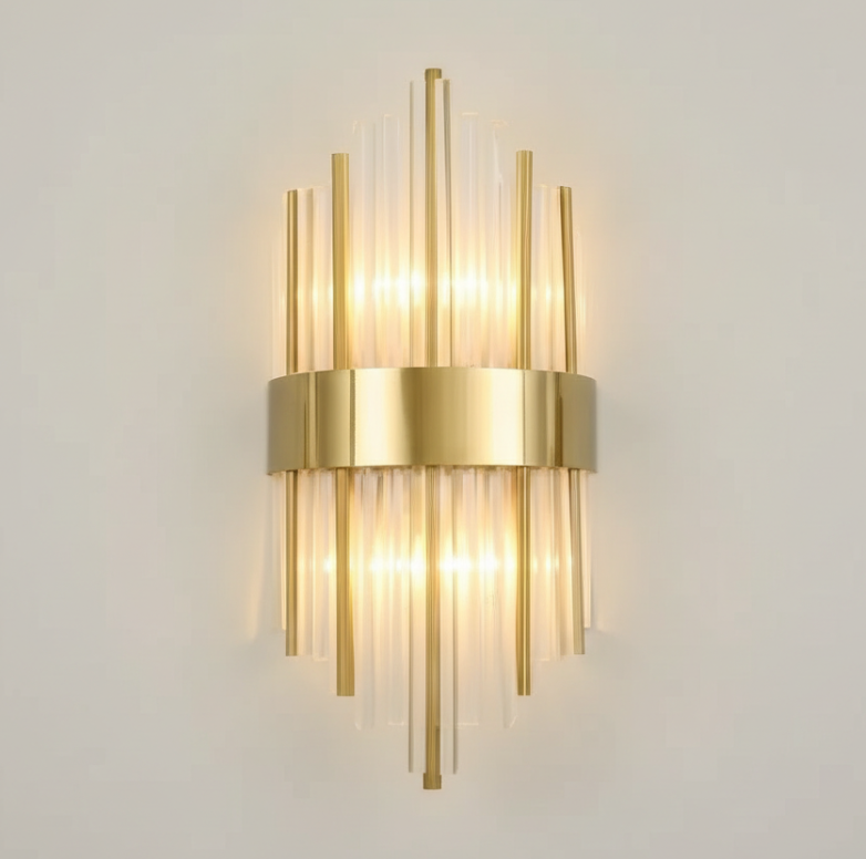 Applique Murale en Cristal Élégante - Lampes Murales LED Ajustables pour Espaces Modernes