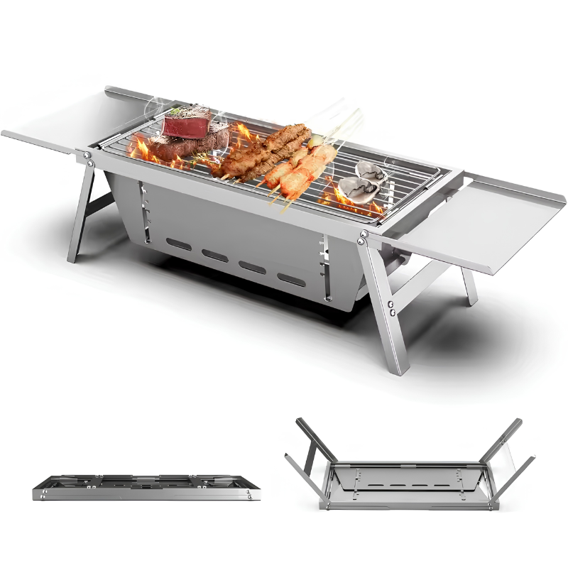 Grill pliable compact – barbecue pratique partout