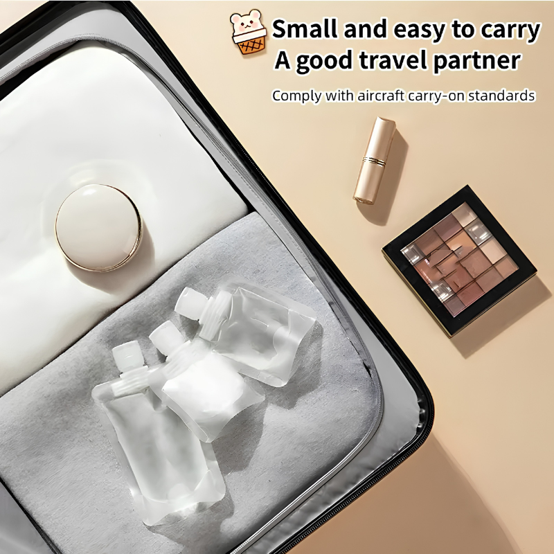 Lot de 40 flacons voyage – transport propre et organisé