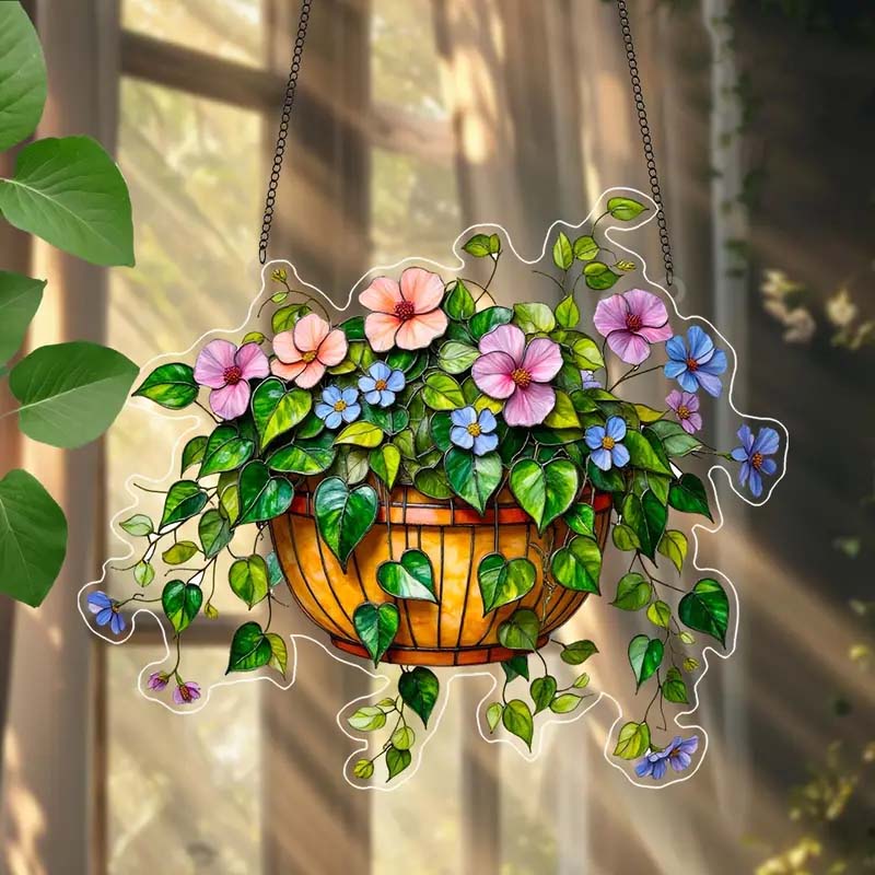1+1 GRATUIT | LeafGlow™ | Pendentif de Plante en Acrylique Vert