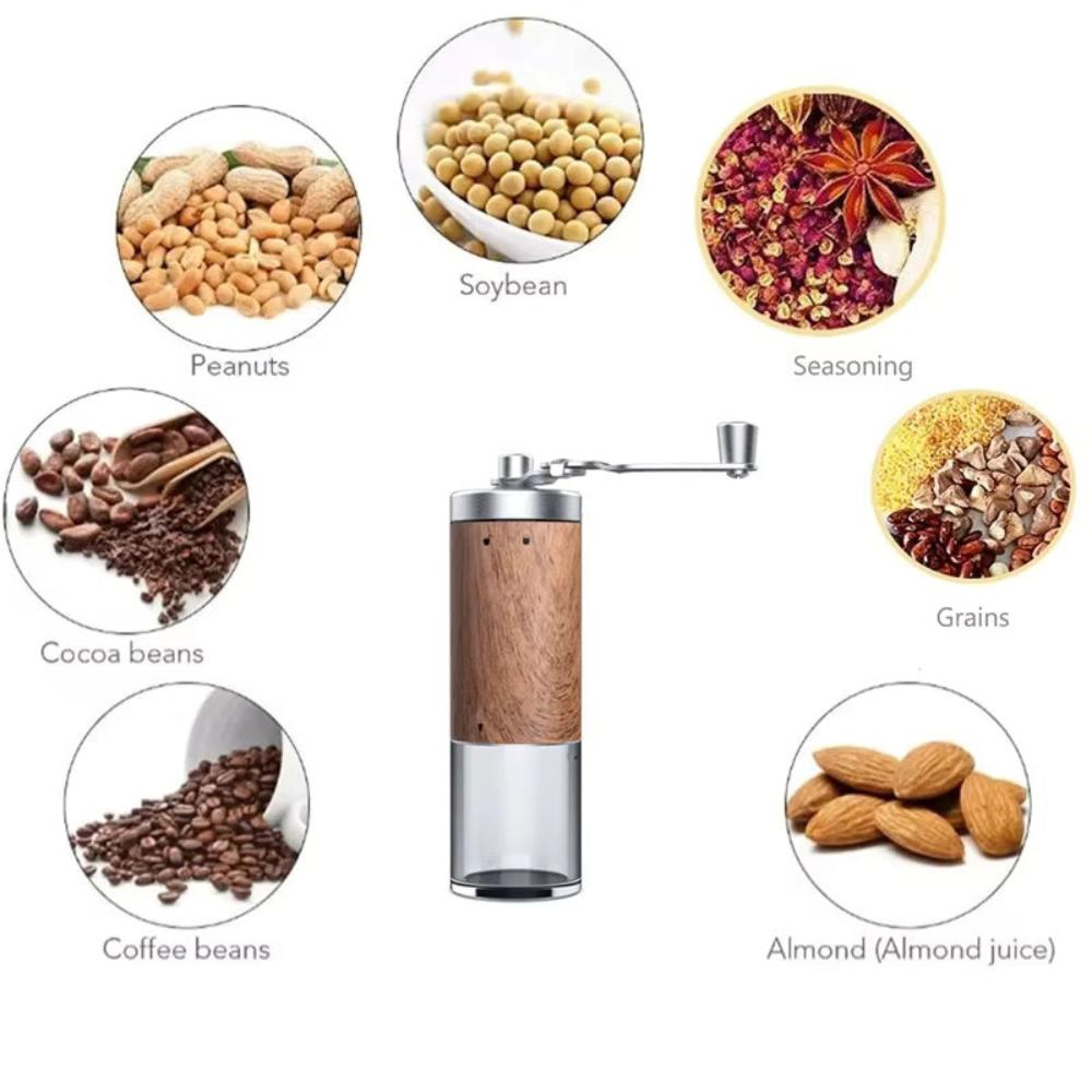 Brewora | Moulin à café en bois fait main – Moulin manuel réglable pour café fraîchement moulu