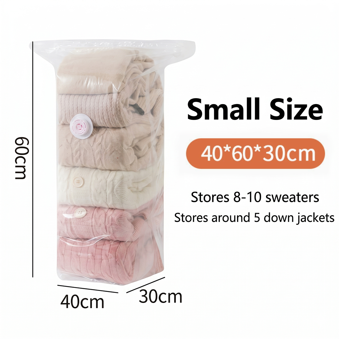 VACUNOVA – Sacs de Compression Sans Pompe pour un Gain de Place Facile
