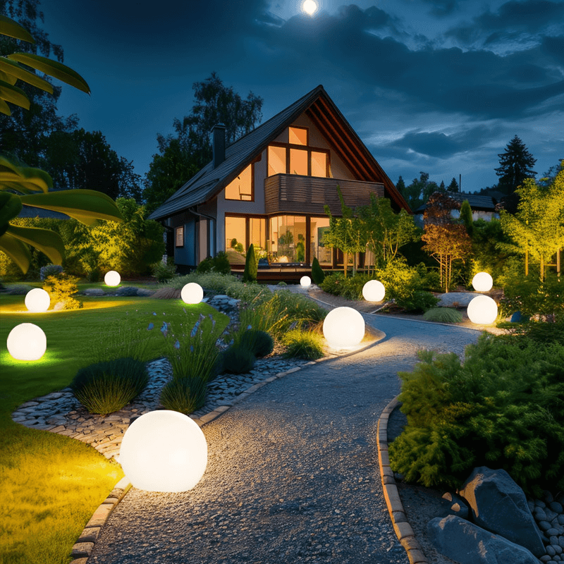 Lampe de Jardin Sphérique Solaire