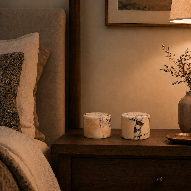 Lampe de table en marbre rechargeable avec toucher
