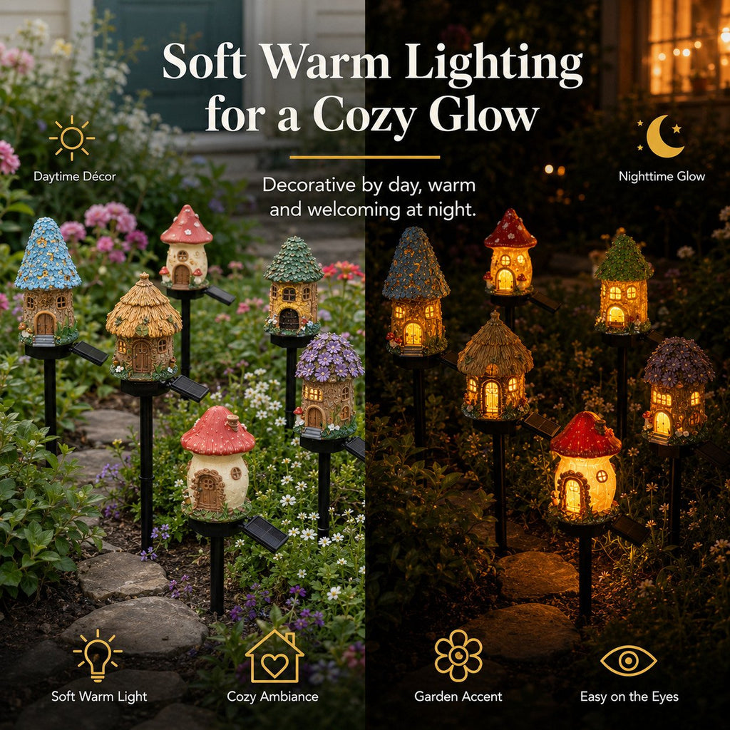 MUSHLUNA – Lampe de jardin champignon solaire pour une décoration extérieure enchanteresse
