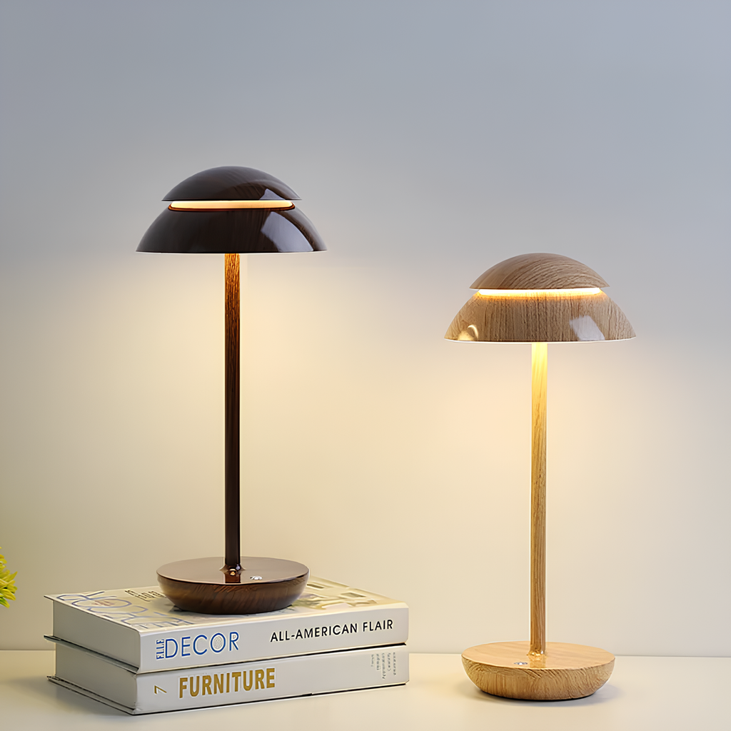 Lampe de table sans fil en aluminium scandinave dimmable