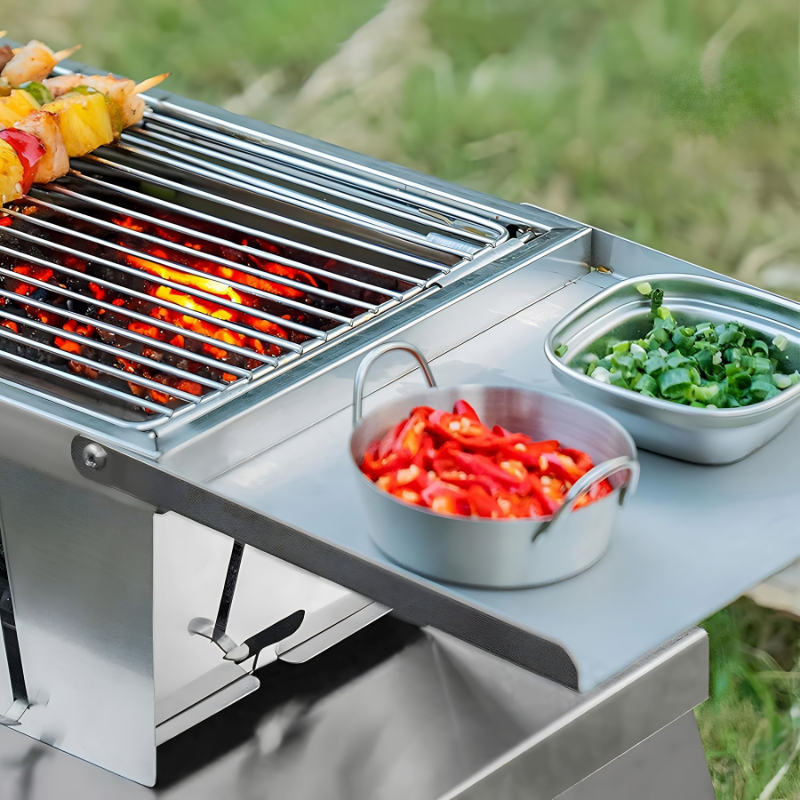 Grill pliable compact – barbecue pratique partout