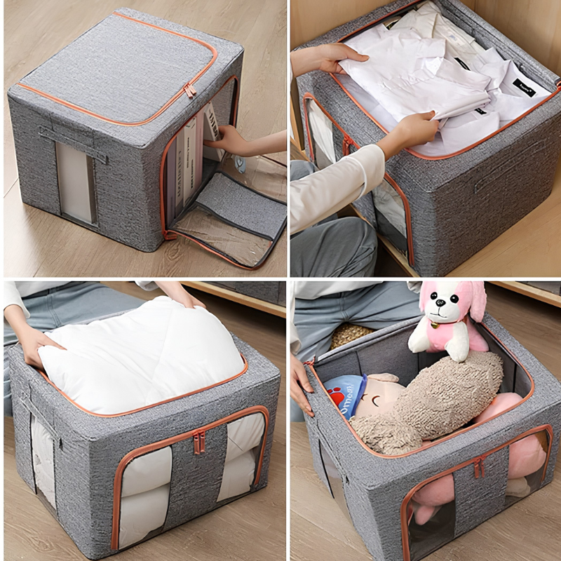 Boîte de rangement vêtements – placard bien organisé