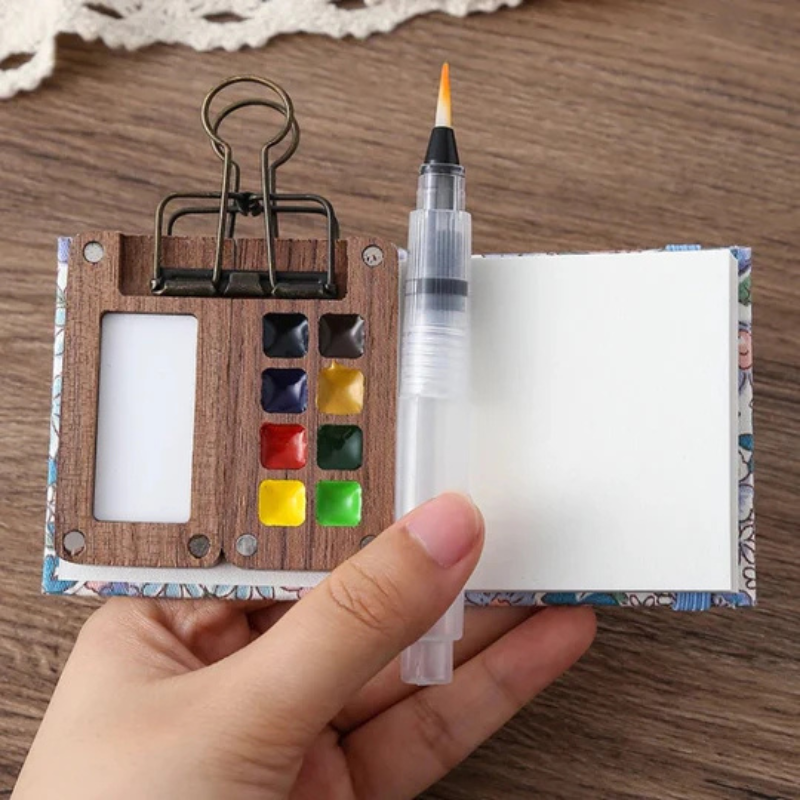 Kit de peinture aquarelle de poche pour peindre partout