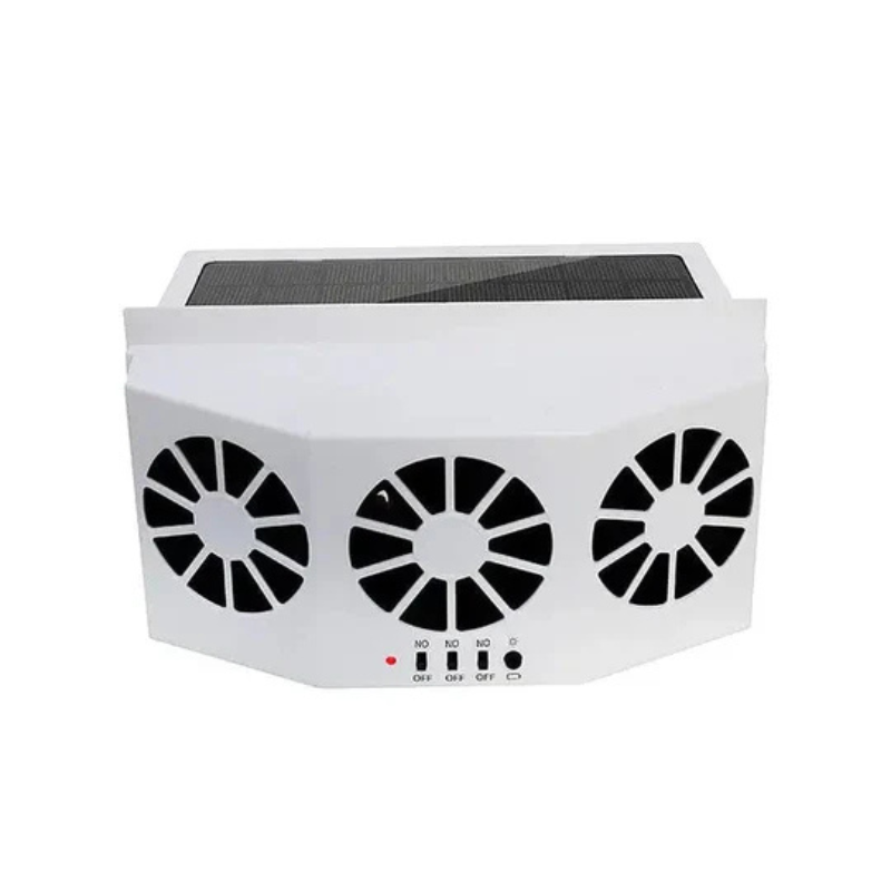 Ventilateur solaire pour voiture avec recharge USB