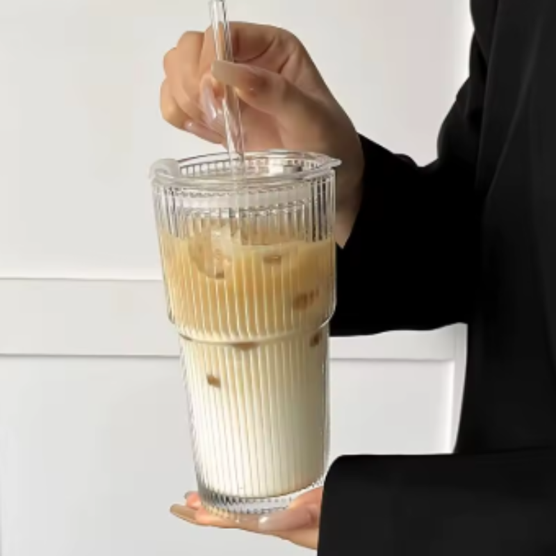 Gobelet en verre nomade anti-fuite – avec couvercle sécurisé