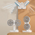 Ventilateur Double Tête Rechargeable et Réglable