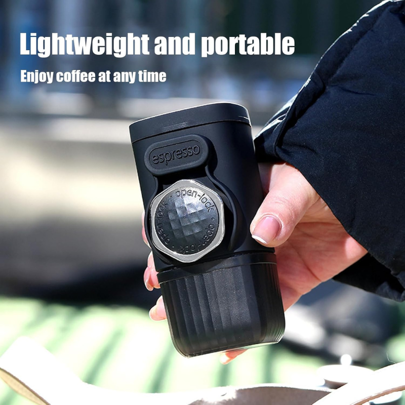 Machine espresso portable — café prêt partout