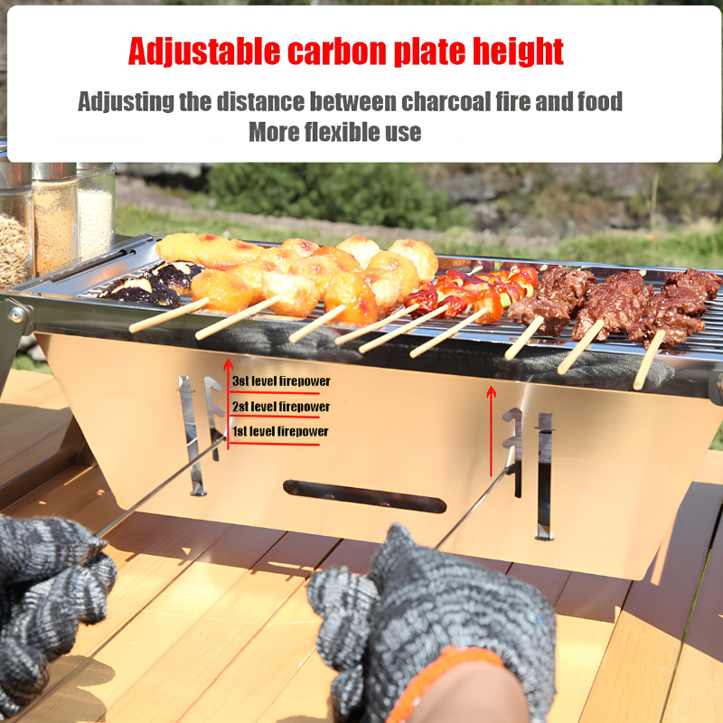 Grill pliable compact – barbecue pratique partout